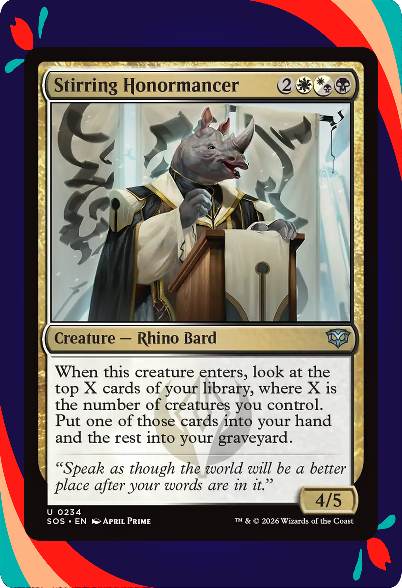 Stirring Honormancer