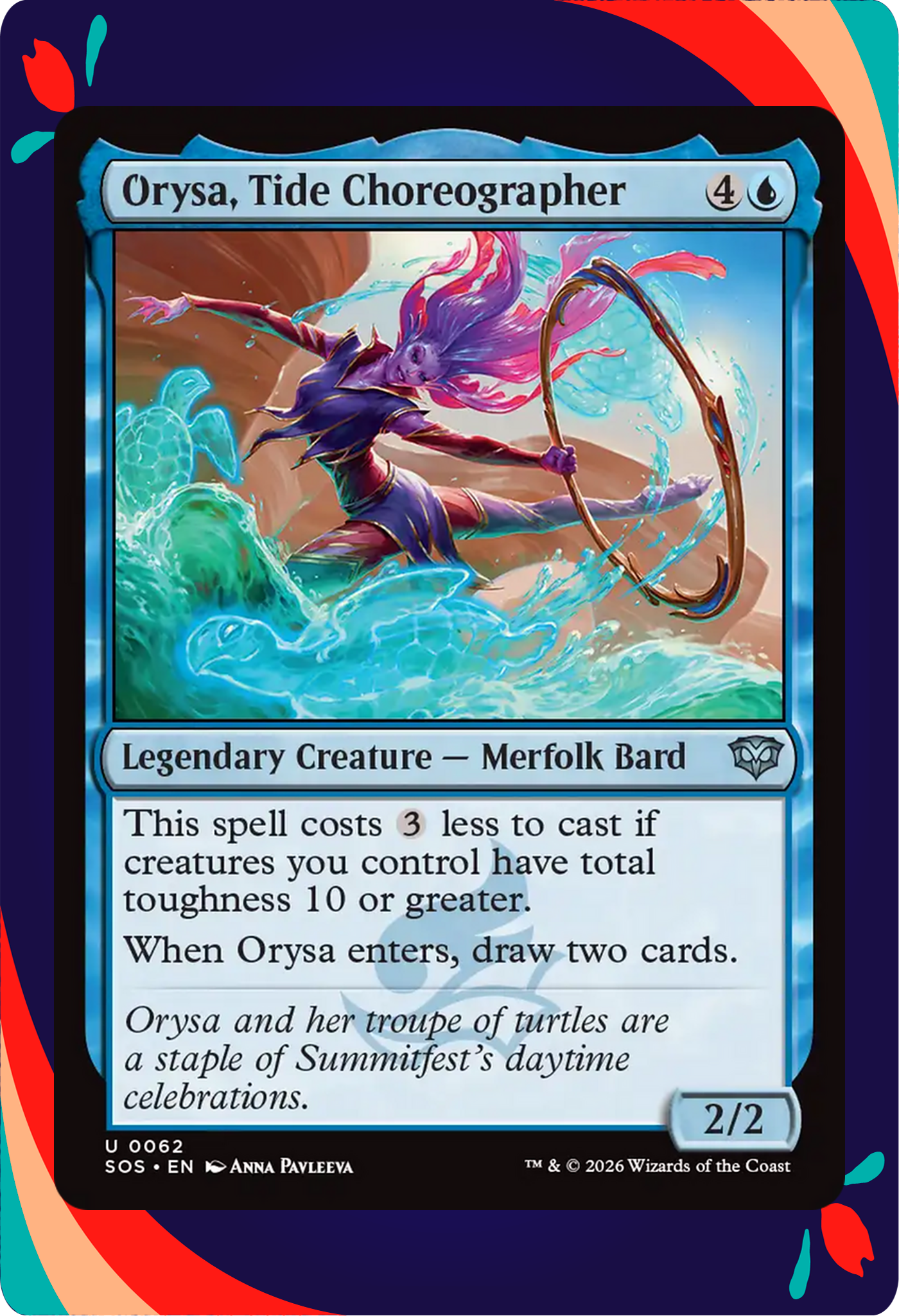 Orysa, Tide Choreographer
