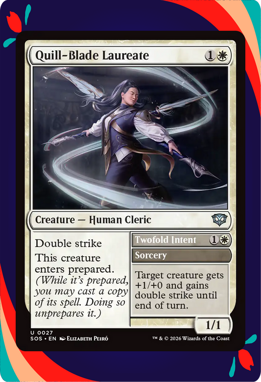 Quill-Blade Laureate // Twofold Intent