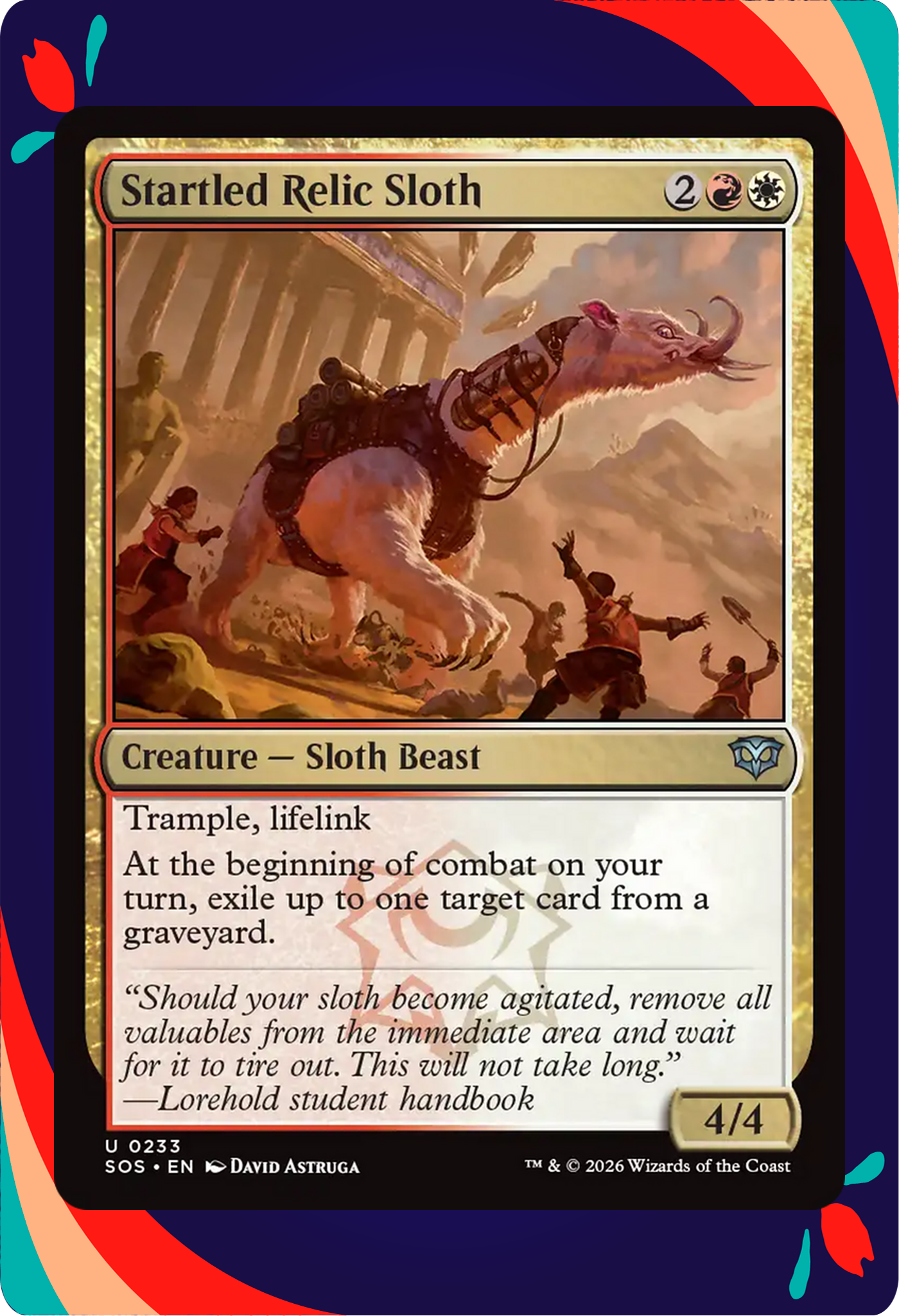 Startled Relic Sloth